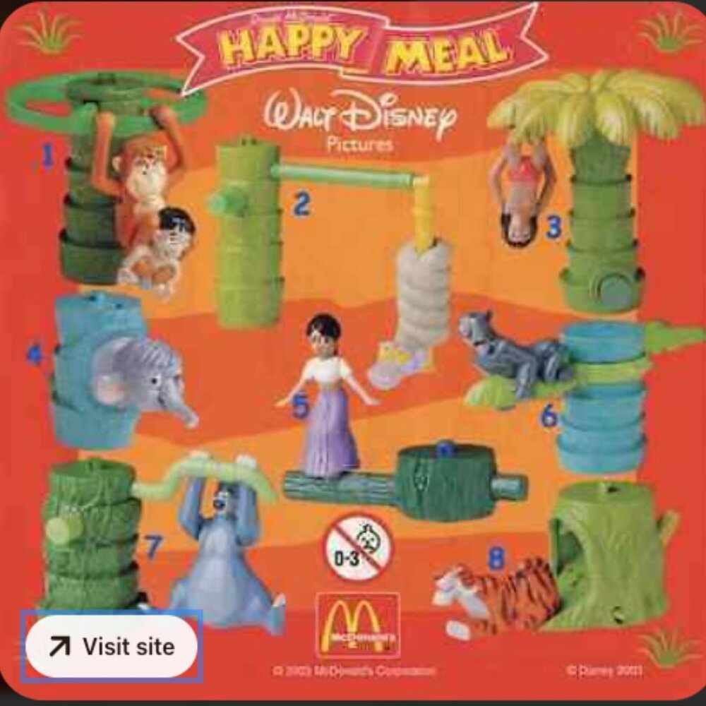 Disney Happy Meal Toys Jungle Book 2 unopened